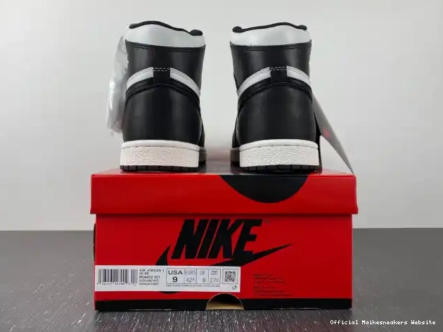 Official Maikesneakers Black High (2023) 85 Jordan White 1 BQ4422-001 Retro 0407